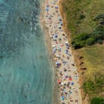 Sandy Beach Pržina in Lumbarda, island Korčula