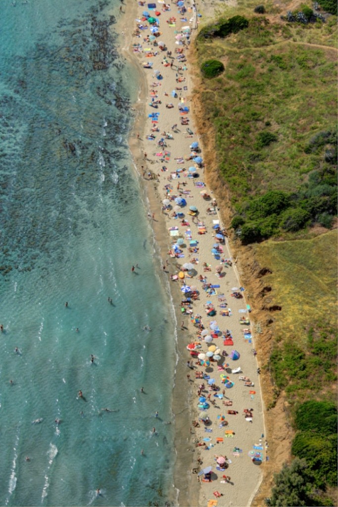 Sandy Beach Pržina in Lumbarda, island Korčula